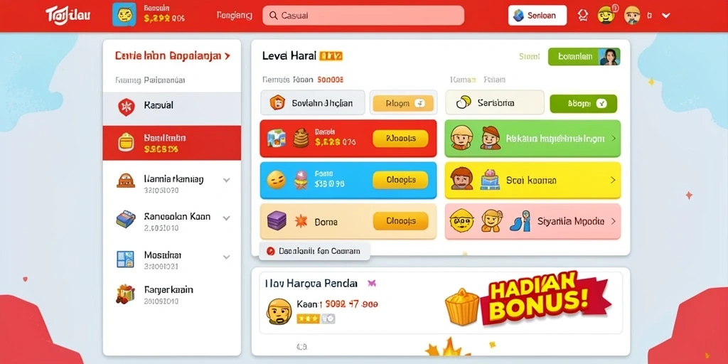 Bonus pendaftaran yang menguntungkan bagi pemain baru.