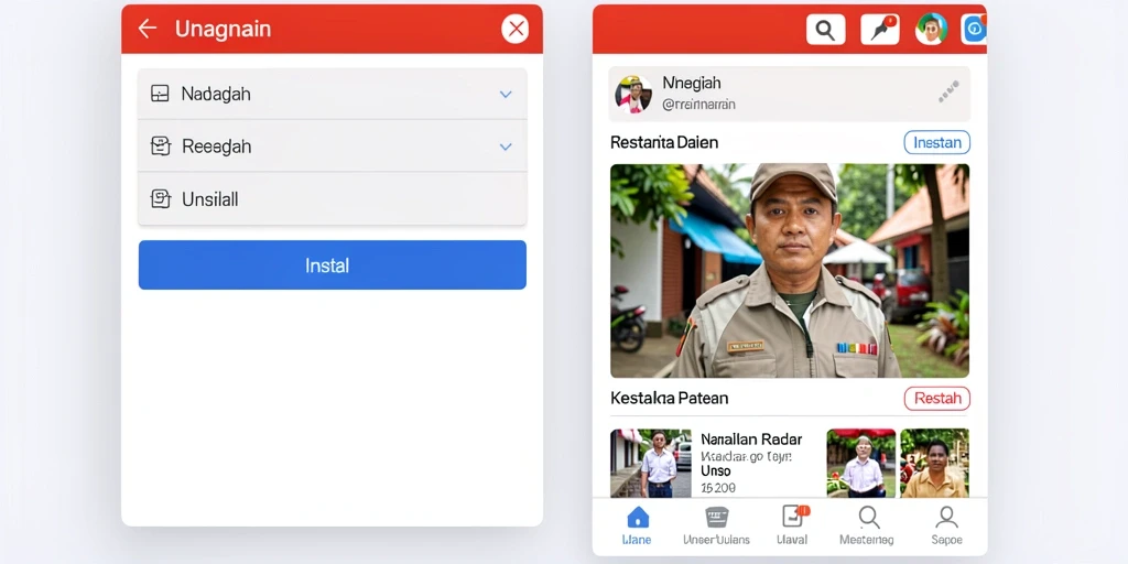 Screenshot menampilkan fitur acara dan turnamen menarik dalam permainan.