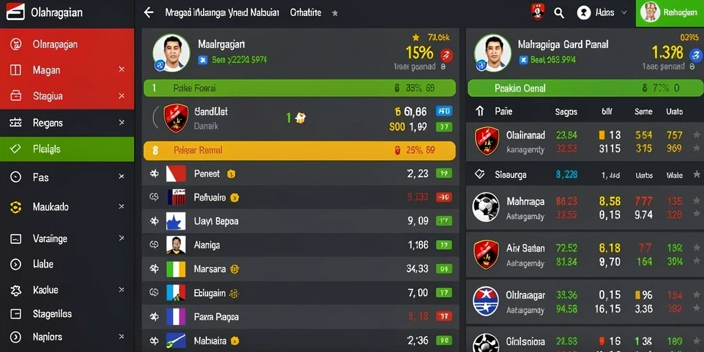 Leaderboards yang menunjukkan peringkat pemain secara real-time.