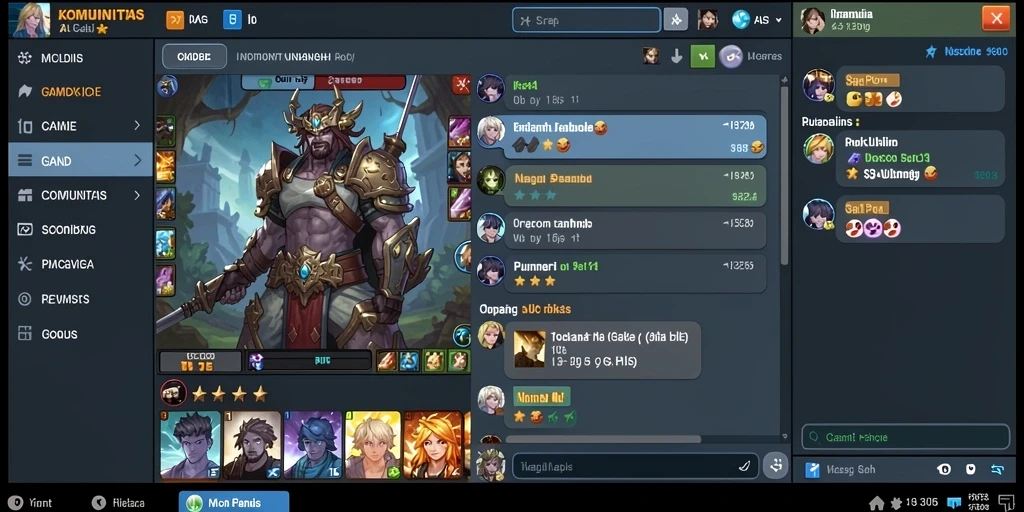 Tangkapan layar interaksi pengguna di chat aplikasi.